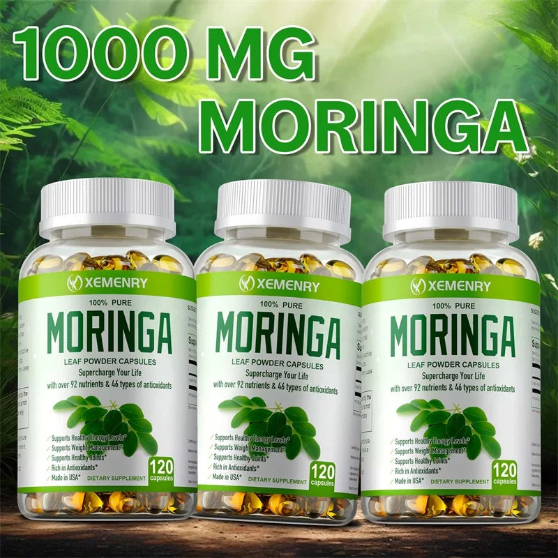 𝐨𝐫𝐠𝐚𝐧𝐢𝐜 𝐦𝐨𝐫𝐢𝐧𝐠𝐚 𝐜𝐚𝐩𝐬𝐮𝐥𝐞𝐬  - Strengthen The Immune System, Promote Metabolism, Enhance Energy, Help Detoxification, Anti-oxidation