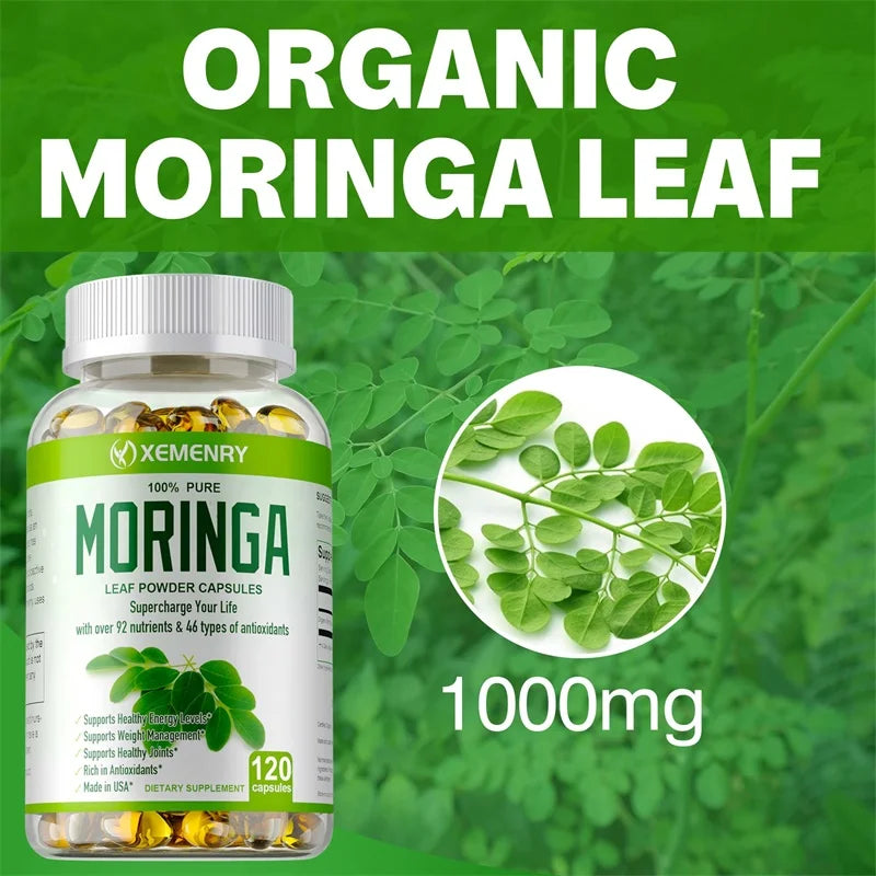 𝐨𝐫𝐠𝐚𝐧𝐢𝐜 𝐦𝐨𝐫𝐢𝐧𝐠𝐚 𝐜𝐚𝐩𝐬𝐮𝐥𝐞𝐬  - Strengthen The Immune System, Promote Metabolism, Enhance Energy, Help Detoxification, Anti-oxidation