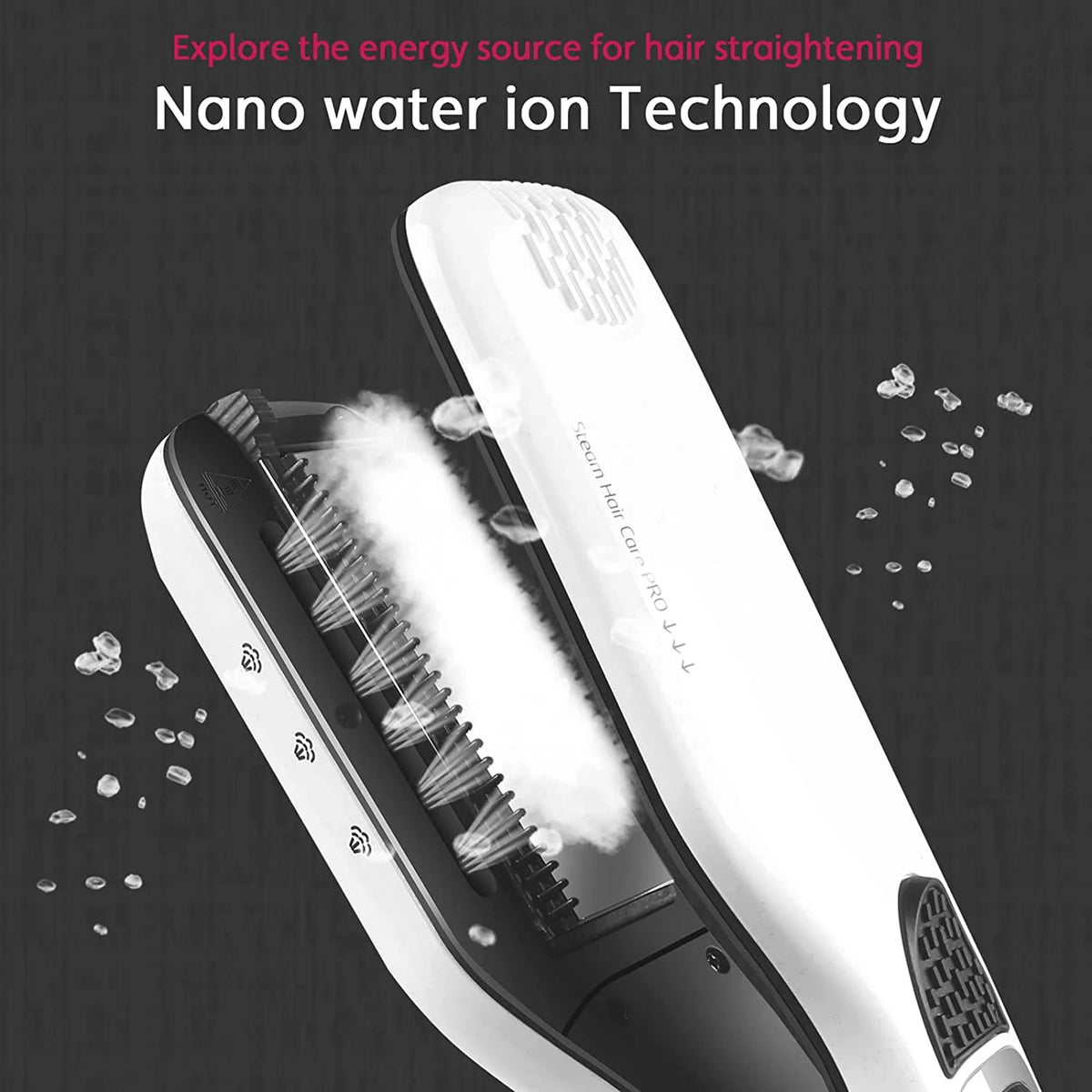 Professional Steam Hair Straightener Brush