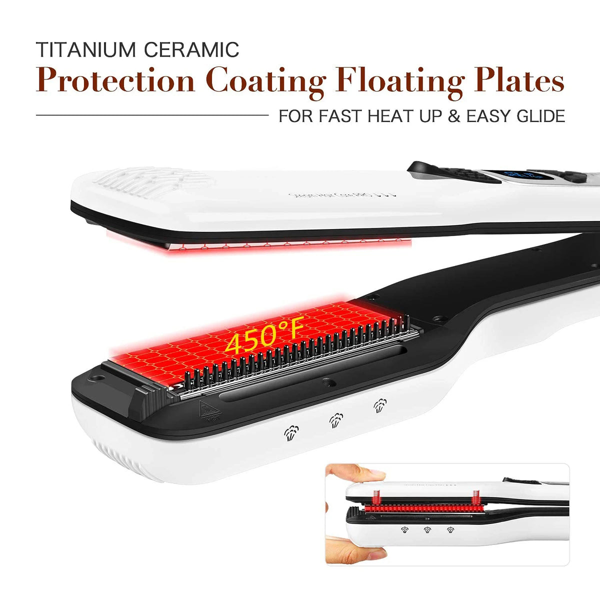 Professional Steam Hair Straightener Brush